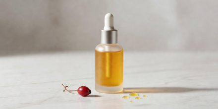 Squalane and Rosehip Antioxidant Facial Oil glass container